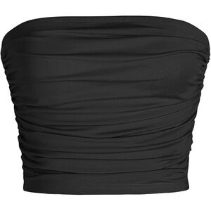 Cider Elegant Black Gathered Top